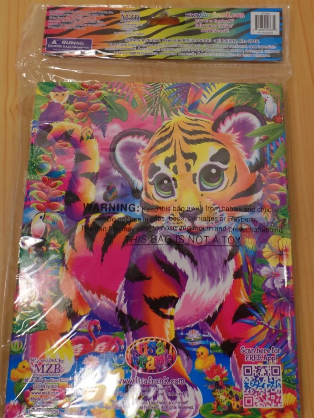 Lisa Frank TIGAR Light Up Journal - NEW in Package (Does not light up)